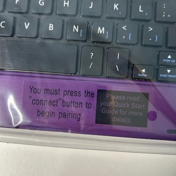 *SOLD* NIB Purple Ultra Thin - Bluetooth Keyboard for iPad Mini - Picture 4 of 10